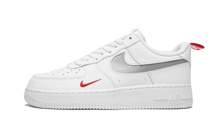 Air Force 1 Low White Red Mini Swoosh