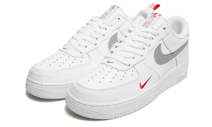 Air Force 1 Low White Red Mini Swoosh