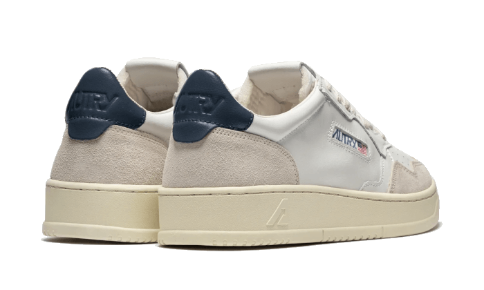 Medalist Leather Suede Low White Navy